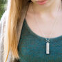 Personalised Sterling Silver Tag On Paperclip Chain, thumbnail 3 of 7