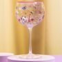 Hand Painted Flower Design Gin Glass, thumbnail 1 of 4
