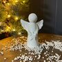 Ceramic Simple White Angel Decoration, thumbnail 1 of 2