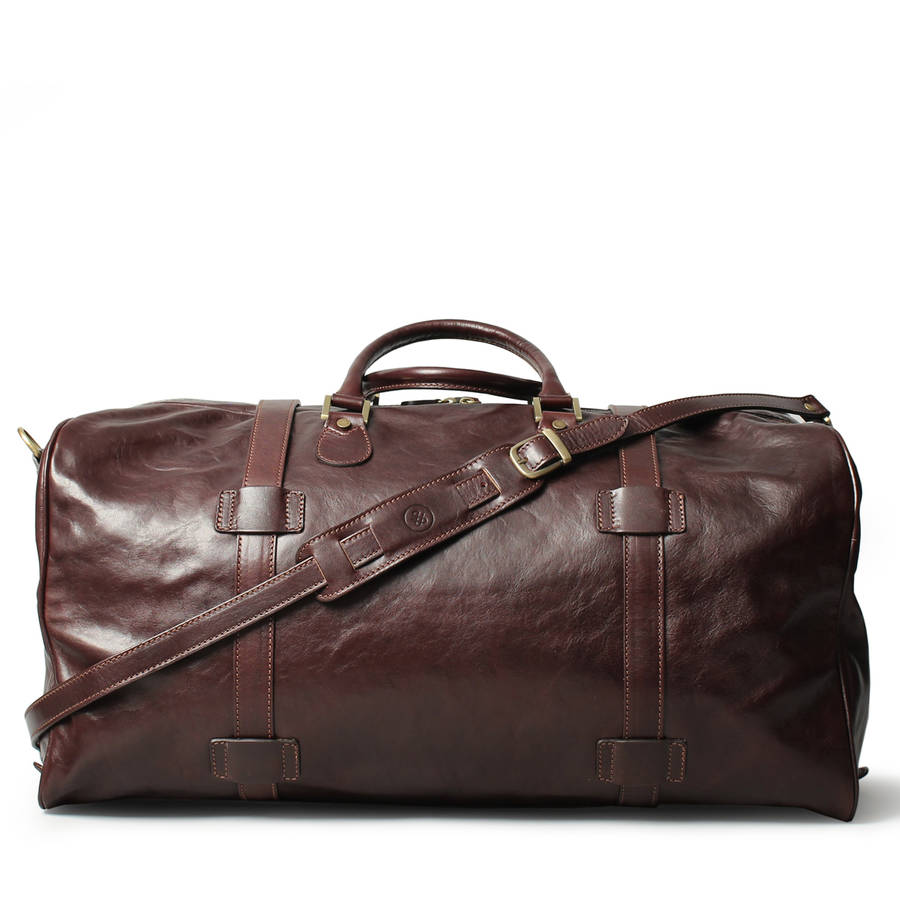 quality large leather travel bag. 'the flero e l' by maxwell scott bags ...