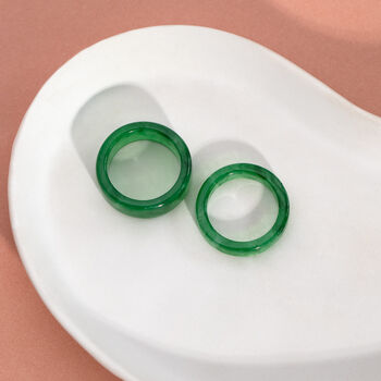 Green Opaque Resin Ring, 7 of 7