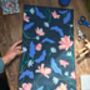Navy Floral Hand Embroidered Wall Hanging, thumbnail 6 of 8
