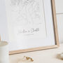 Personalised Wedding Portrait Line Drawing, thumbnail 7 of 7