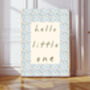 Hello Little One Blue Nursery Art Prints, thumbnail 3 of 4