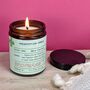 Personalised Prescription Style Scented Vegan Candle, thumbnail 3 of 5