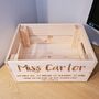 Personalised Teacher Desk Tidy Crate, thumbnail 2 of 6