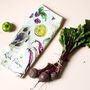 Rich Pickings Vegetable Tea Towel, thumbnail 3 of 5