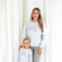 Ladies' Varsity Style Embroidered Mama Sweatshirt Jumper, thumbnail 2 of 12