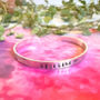 Personalised Name Bangle Bracelet Cuff, thumbnail 2 of 8