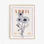 Personalised Continuous Line Birth Flower Print, thumbnail 5 of 5