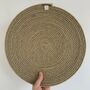 Black Sandstone Rope Dining Placemat And Coaster Set, thumbnail 4 of 7