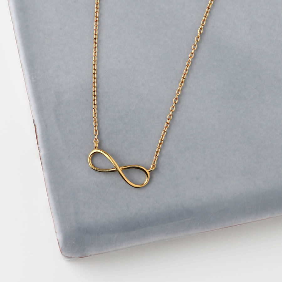 Gold Plated Infinity Necklace By ORELIA FINE | notonthehighstreet.com