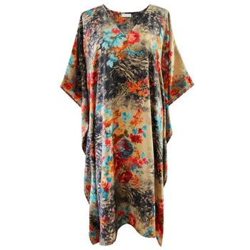 'Maeve' Colourful Floral Kaftan, 8 of 8