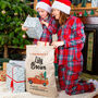 Personalised Special Delivery Santa Car Christmas Sack, thumbnail 1 of 5