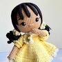 Handmade Crochet Black Doll, thumbnail 4 of 12