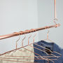 Copper Clothes Hanging Rail, thumbnail 4 of 7