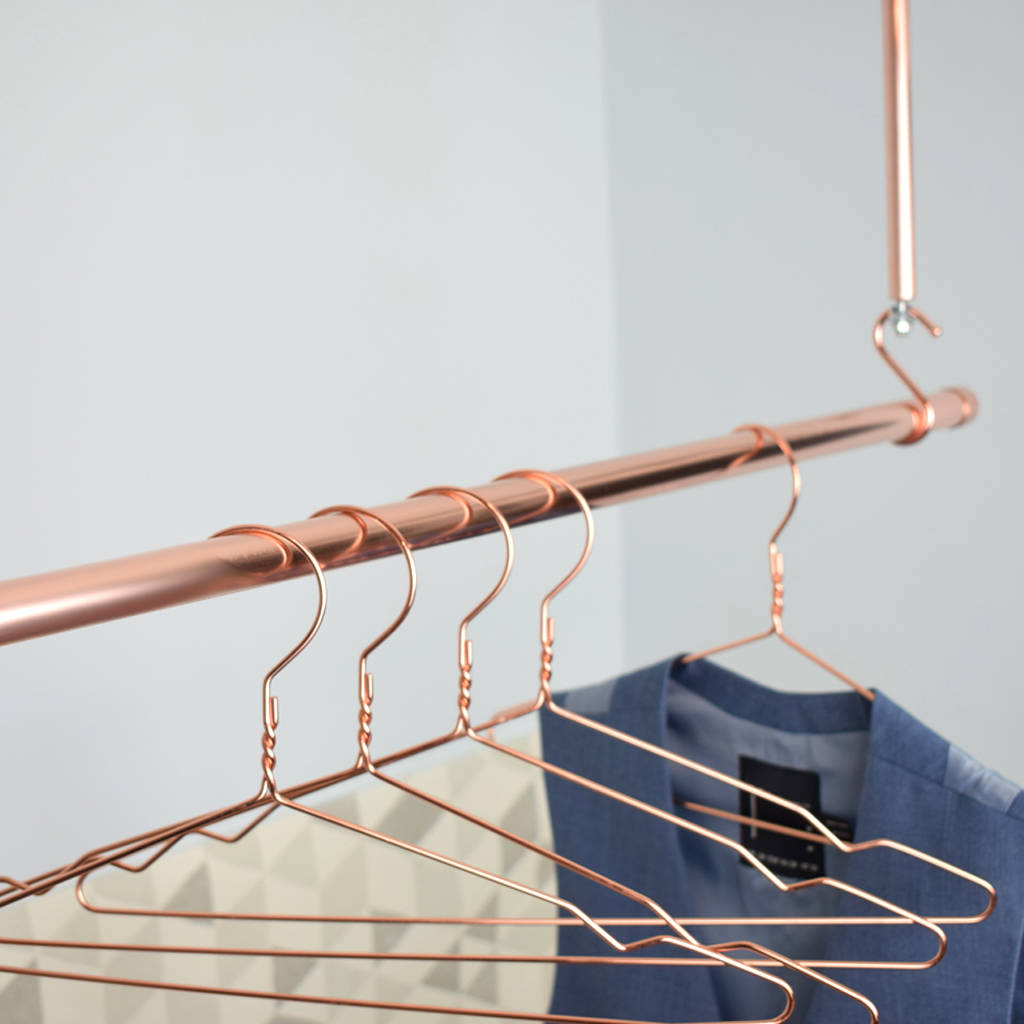 copper clothes hanging rail by proper copper design ...