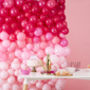 Ombre Pink Balloon Wall Party Decoration Pack, thumbnail 1 of 3
