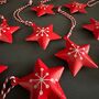 Red Metal Star Hanging Decoration, thumbnail 3 of 3