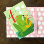 Frog 4th Birthday Card, thumbnail 1 of 5