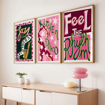 Kitchen Disco Retro Music Art Print, 5 of 12
