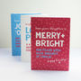 Fun Christmas Card 'Merry And Bright', thumbnail 3 of 3