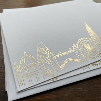 London Landmarks Pressed Luxury Note Cards, 2 of 9