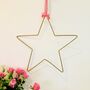 Gold Hanging Star Wreath, thumbnail 1 of 8