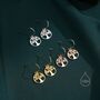 Sterling Silver Tree Drop Hook Earrings, thumbnail 4 of 10