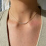 Pearl Necklace In 14k Gold Vermeil Plated, thumbnail 3 of 8