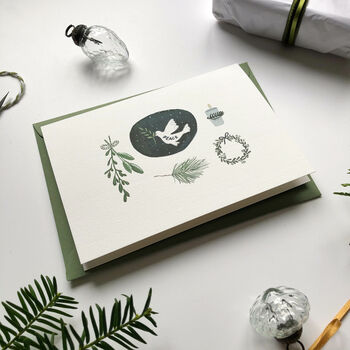 Hand Illustrated ‘Peace Dove’ Christmas Card, 3 of 3
