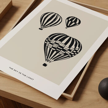 Hot Air Balloon Art Print, 3 of 3