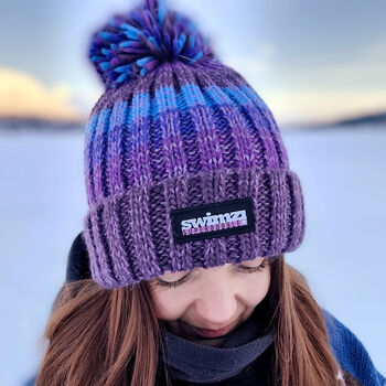 Berries Gradient Reflective Super Bobble Hat, 3 of 6