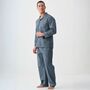 Men's 'Geometric Moorland' Crisp Cotton Pyjama Set, thumbnail 2 of 5