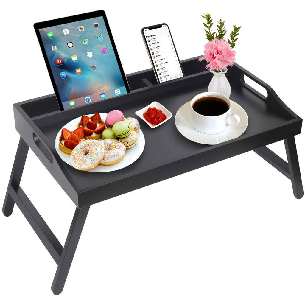 Portable Breakfast In Bed Tray With Phone Tablet Holder, 1 of 7