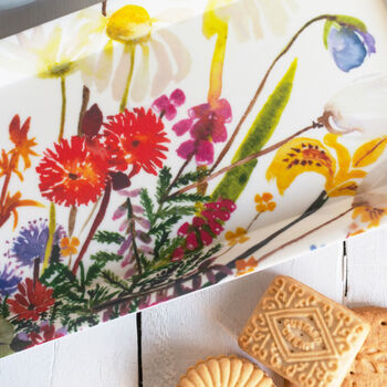 Wildflower Watercolour Snack Tray, 3 of 5