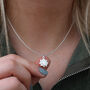Personalised Sterling Silver Birth Flower Necklace, thumbnail 3 of 10
