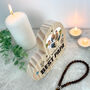 Personalised The World's Best Dad Wooden Freestanding Heart, thumbnail 4 of 5
