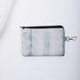 Tie And Dye Grey Silk Zipped Pouch Bag, thumbnail 4 of 5