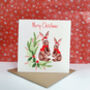 Personalised Rabbit Christmas Card, thumbnail 2 of 6