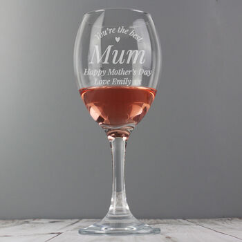 Personalised 'You Are The Best' Wine Glass, 2 of 8