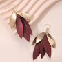 Stylish Petal Layered Drop Earrings, thumbnail 5 of 7