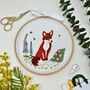 Fox Cub Embroidery Kit, thumbnail 1 of 7