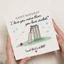 Funny Cricket Birthday Card Dad Husband, thumbnail 1 of 7