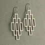 Art Deco Geometric Earrings, thumbnail 1 of 9