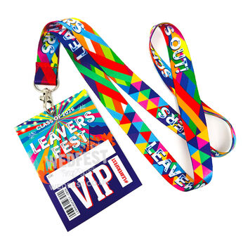 Leavers Fest 2026 Lanyards Class Of 2026 End Of School Party Vip Lanyards, 7 of 7