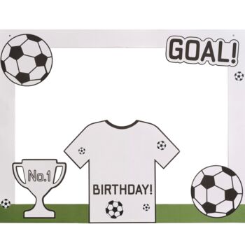 Customisable Football Party Photo Booth Frame, 2 of 2