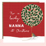 'Lovely Nanna' Christmas Card, thumbnail 1 of 1