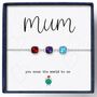 Personalised Create Your Own Square Birthstones Bracelet, thumbnail 6 of 8