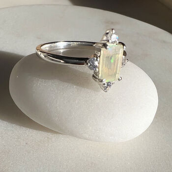 Opal Baguette Radiance Ring, 5 of 7